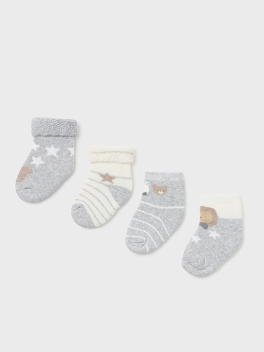 Mayoral Kids' Socks Gray 4 Pairs