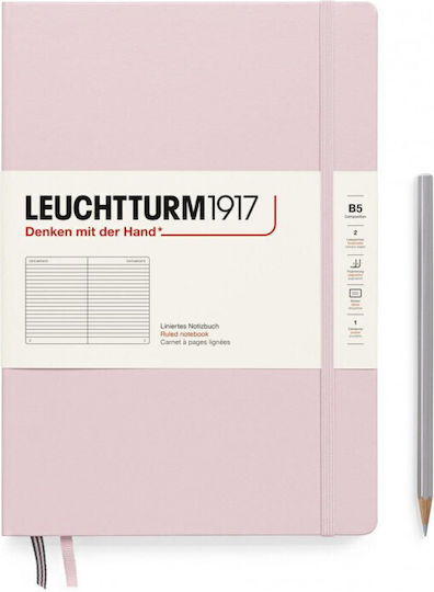 Leuchtturm1917 NOTEBOOK Notizbuch 219 Blätter B5 Geregelt mit Gummiband Pulver