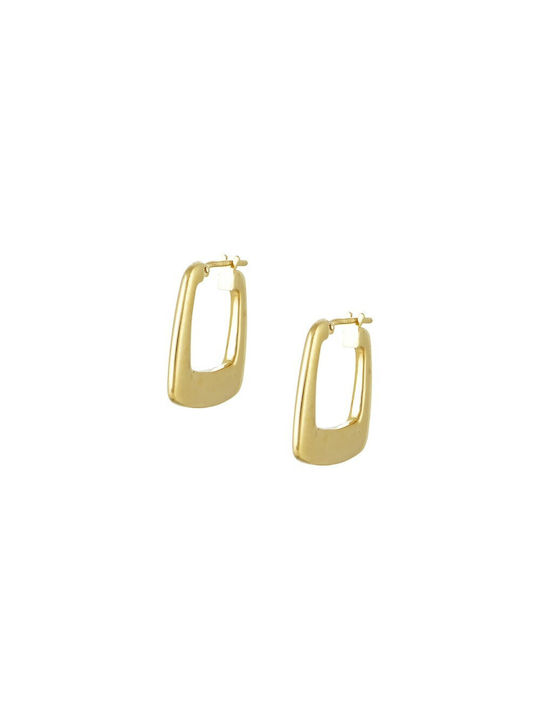 Earrings Hoops made of Gold 14K