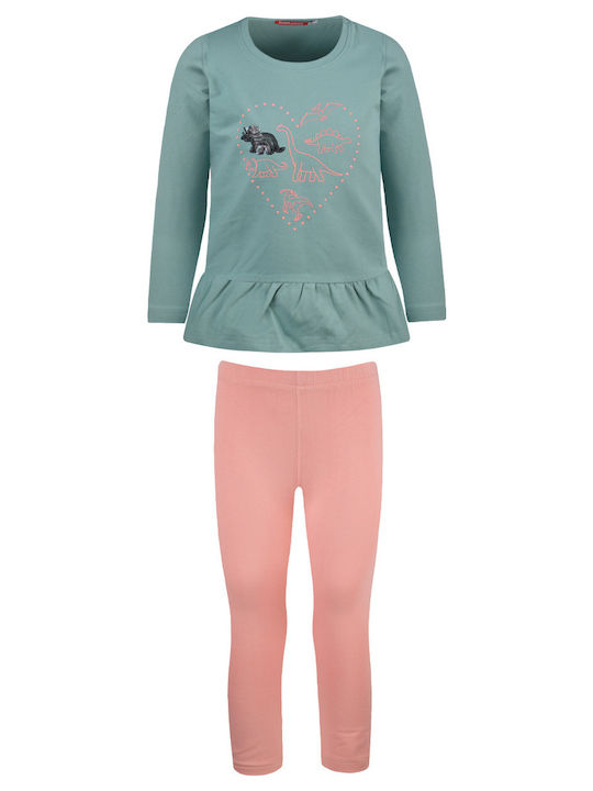 Energiers Kinder Set mit Leggings Winter 2Stück Papaya 15-123360-0