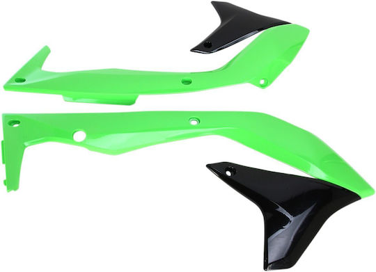 UFO Протектор за радиатор на мотоциклет Kawasaki КХ Зелен