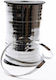 Hölzernes Band Band Monochrom Silber Metallisch mit Breite 5mm