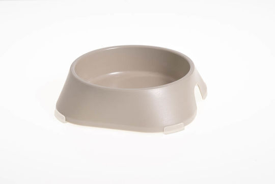 Fiboo Bowl Πλαστικό Μπολ Φαγητού για Σκύλο & Γάτα 400ml 17.2cm σε Μπεζ Χρώμα