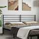 vidaXL Metallic Black Bed Headboard 198x90cm