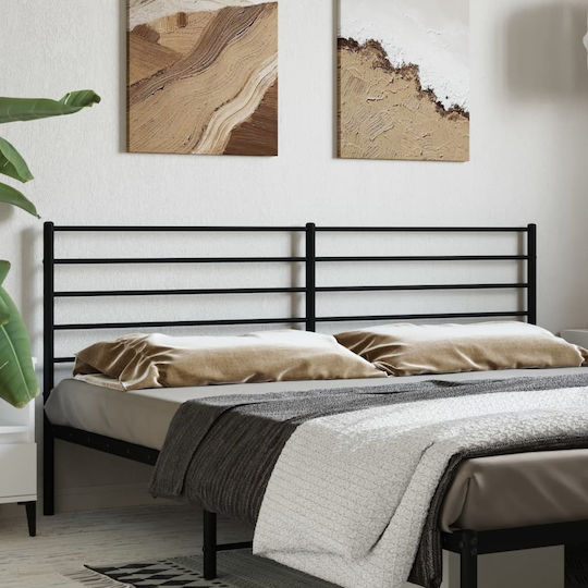 vidaXL Metallic Black Bed Headboard 198x90cm