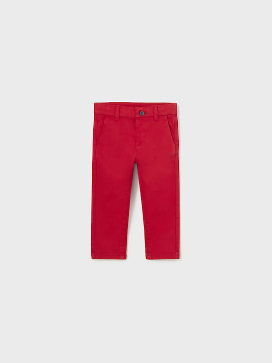 Mayoral Boys Fabric Trouser Red