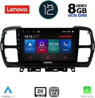 Lenovo Sistem Audio Auto pentru Citroen C5 Aircross / C5 2017-2021 (Bluetooth/USB/AUX/WiFi/GPS/Apple-Carplay) cu Ecran Tactil 9"