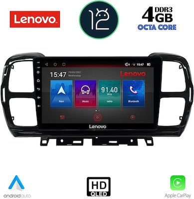 Lenovo Sistem Audio Auto pentru Citroen C5 Aircross / C5 2017-2021 (Bluetooth/USB/AUX/WiFi/GPS/Apple-Carplay) cu Ecran Tactil 9"