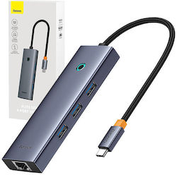 Baseus UltraJoy USB Hub 3 Θυρών (USB-C) B0005280A813-00 Baseus UltraJoy USB Hub 3 Θυρών (USB-C) B0005280A813-00