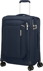 Samsonite Respark Cabin Travel Suitcase Fabric Midnight Blue with 4 Wheels Height 55cm.