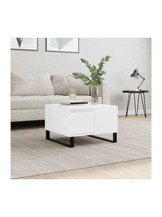 Quadratischer Beistelltisch aus Holz mit Schubl...