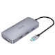 Hoco HB33 Easy USB-C Docking Station mit HDMI 4K PD Ethernet und Verbindung 2 Monitore Gray