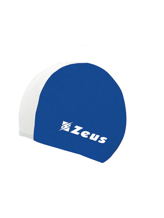 Zeus Polyester Adults Swimming Cap Blue