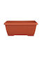 Miltoplast Olympos Planter Box Plastic Terracotta 60x31x33cm.