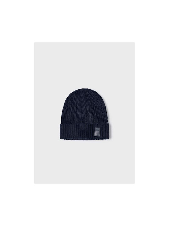 Mayoral Kids Beanie Knitted Blue