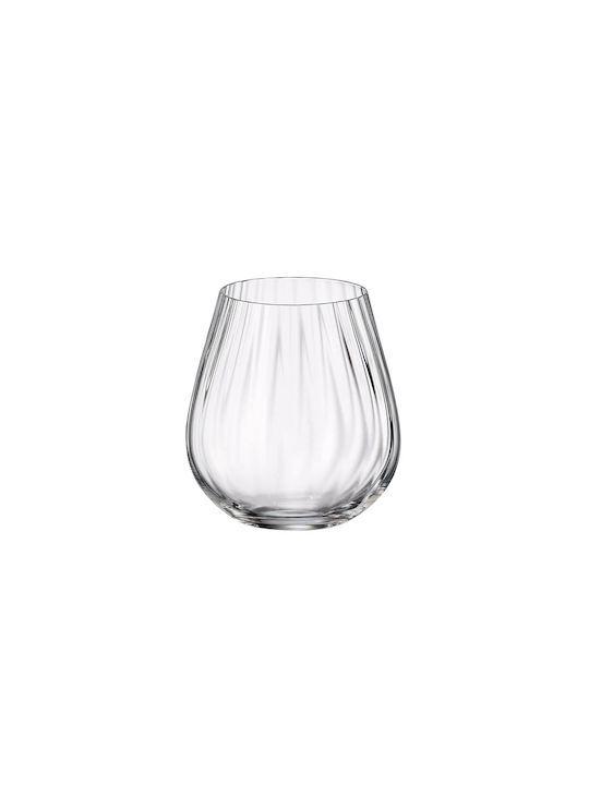 Bohemia Columba Optic Σετ Ποτήρια Νερού από Κρύσταλλο 380ml 6τμχ