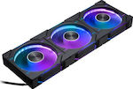 Phanteks PH-F120D30 4-Pin PWM RGB Lighting Case Fan Reverse Black 3-pack