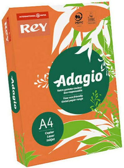 Rey Χαρτί Εκτύπωσης A4 160gr/m² 250 φύλλα Πορτοκαλί
