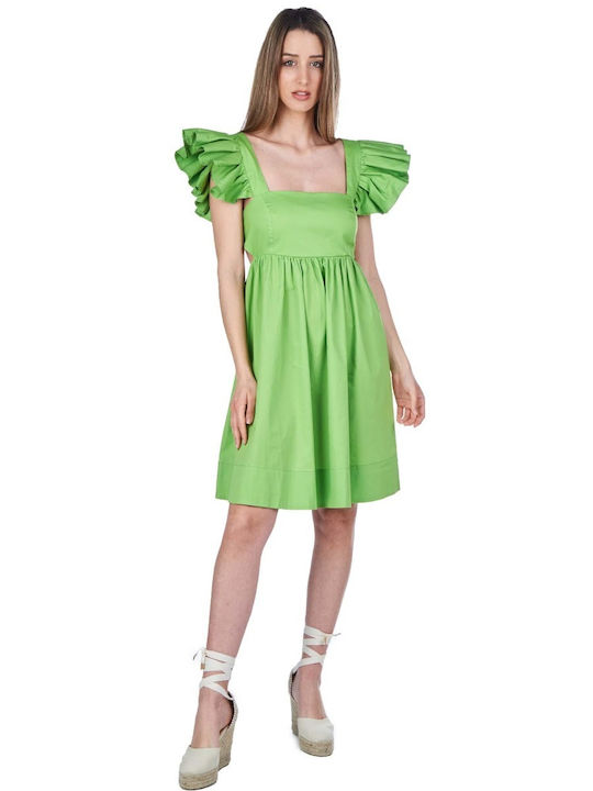 Zoya Summer Mini Dress Green