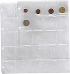 Metron Plastic Sleeve for for Coins A4 with Holes