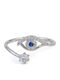 George Art Jewels Γυναικείο Δαχτυλίδι με Ζιργκόν από Ασήμι Επιχρυσωμένο