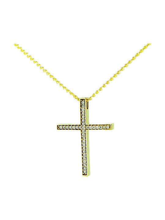 Papadopoulos Gold Χρυσός Σταυρός 14Κ