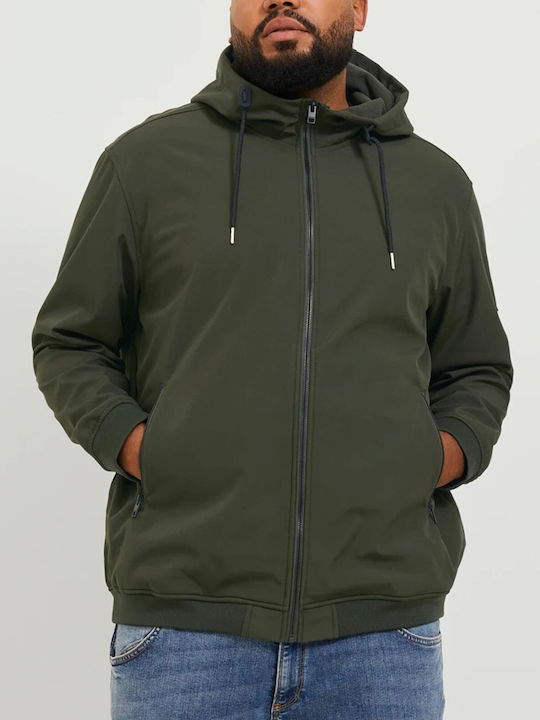 Jack & Jones Herren Winter Jacke Lässig Grün