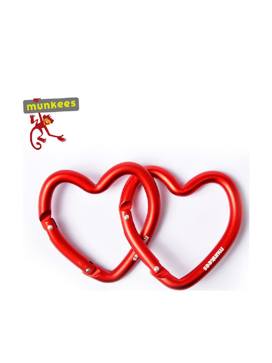 Munkees Set Red Keychain 2 Pieces
