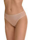 Damen Slip mit Spitze Beige