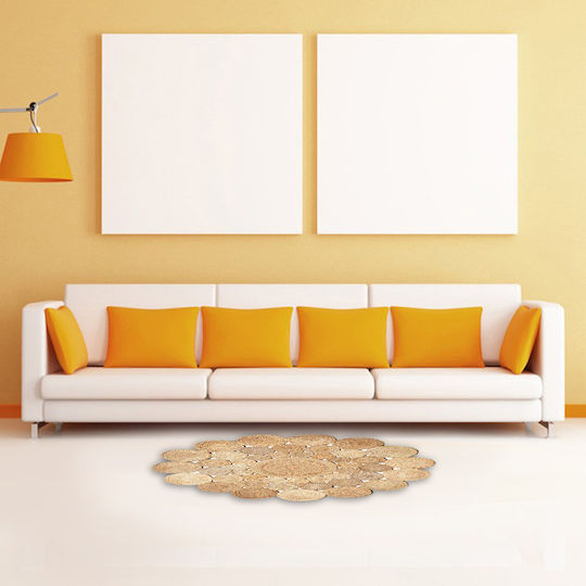 Rug Round Summer from Jute Beige