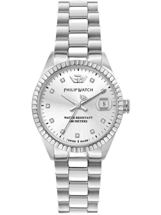 Philip Watch Women's Watch Battery with Silver Stainless Steel Bracelet
