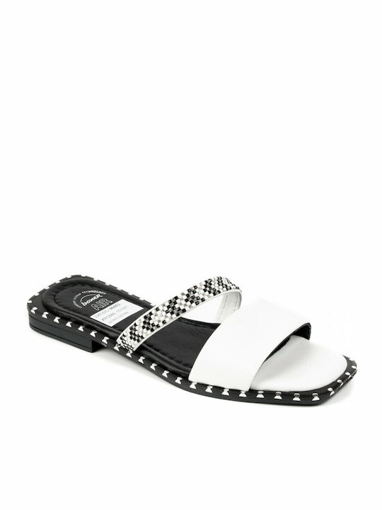 Boxer Дамски Slip-On Кожени Бели