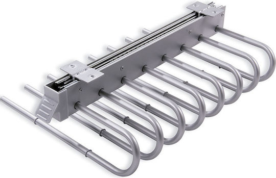 Emuca Wardrobe Hanger for Pants Metallic Silver 6923425 1pcs