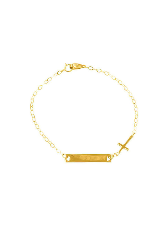 Q-Jewellery Kinderarmband ID aus Gold 14K