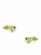 Mertzios.gr Kids Earrings Studs Hearts from Gold 9K
