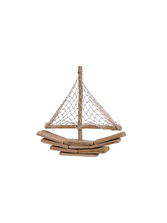 Wooden Miniature Ship 5x30x30cm