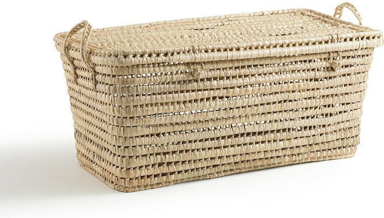 La Redoute Interieurs Wooden Decorative Trunk Beige 40x42x40cm