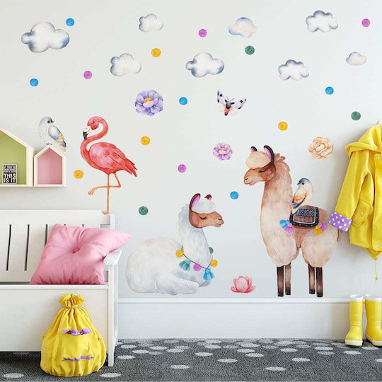 Caravelshop Autocolant Decorativ pentru Copii Perete 140x130buc