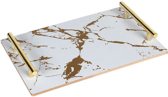 Keskor Servierplatte Oval Hölzernes Weiß 33.5x23.5cm 1Stück Keskor Servierplatte Oval Hölzernes Weiß 33.5x23.5cm 1Stück