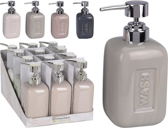 ArteLibre Dispenser Κεραμικό Ασημί 370ml