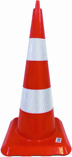 Kaver Conul De Circulație Din Plastic Roșu 83x83cm