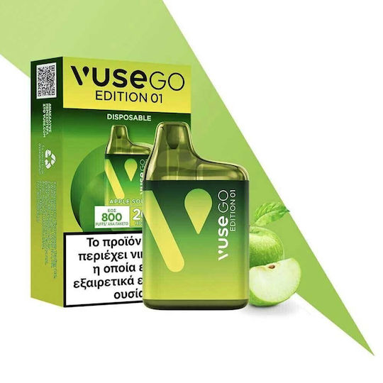 Vuse Disposable Electronic Cigarette 800 Puffs Apple Sour 2ml 20mg Green 1pcs