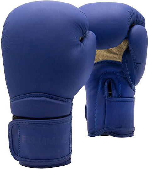 Fujimae Mănuși de Box din Piele pentru Competiție Albastru