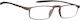 Oramont Reading Glasses +2.50 in Brown color 1147