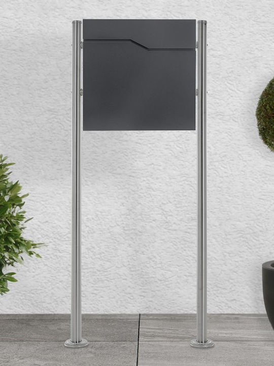 ML-Design Външна пощенска кутия Inox в Сив цвят 37x37x11см