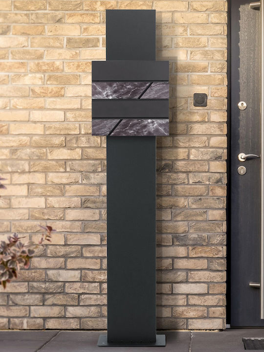 ML-Design Draußen Metallisch in Gray Farbe 37x36.5x11cm