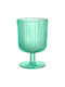 Marva Set of Glasses Water made of Glass in Turquoise Color 280ml 6pcs