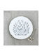 Synchronia Round Ceramic Coaster White 9.8cm