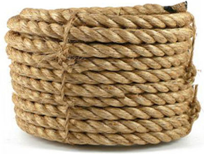 Schnürsenkel Jute Beige 8mm x 18m