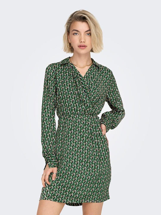 Only Mini Φόρεμα Κρουαζέ Πράσινο
